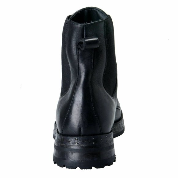 Dolce & Gabbana Men\'s Black Leather Military Boots main image 5